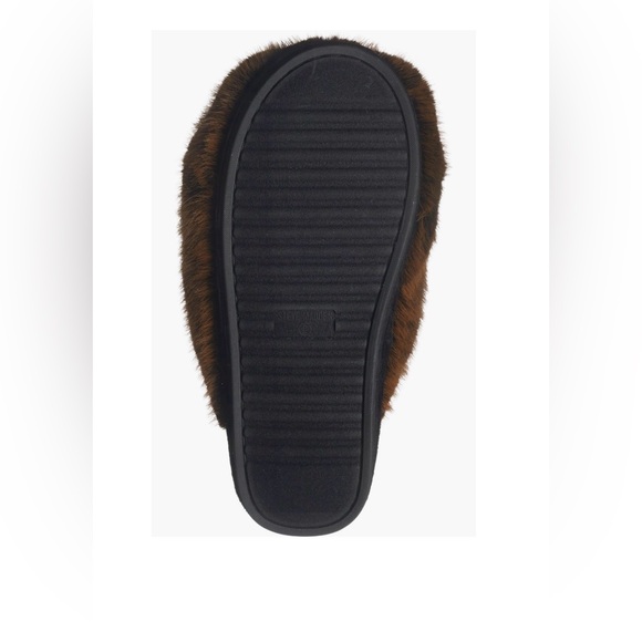 Mink Brown Faux Fur Slippers - Picture 4 of 6